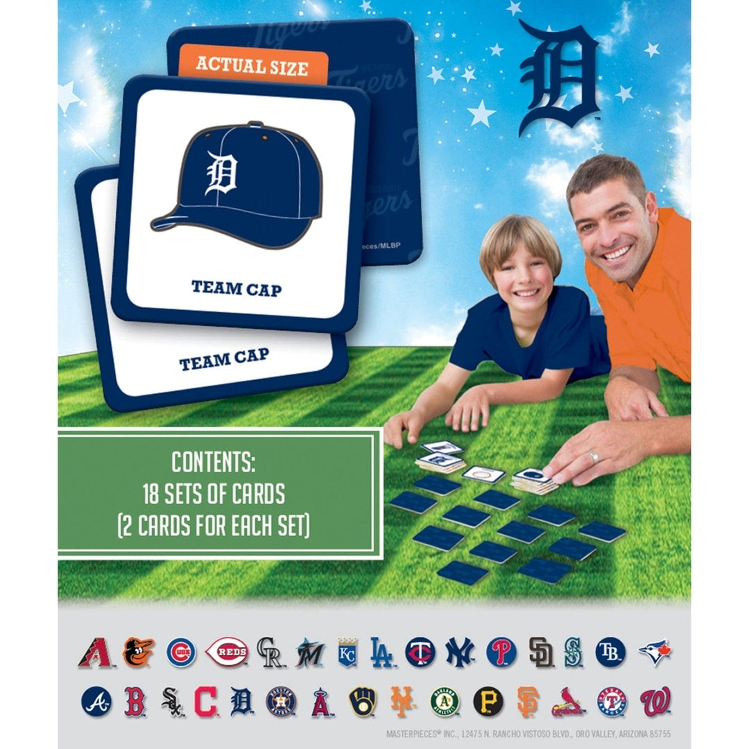 Detroit Tigers Matching Game MLB Family Card Game 18 Unique Pairs Image 3