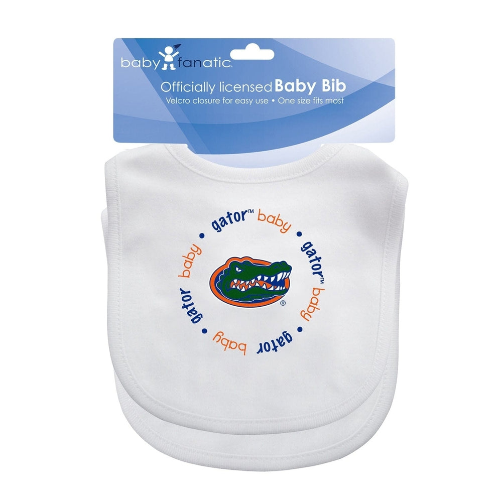 Florida Gators Baby Bibs 2-Pack Cotton Embroidered Team Logo Machine Washable Image 2