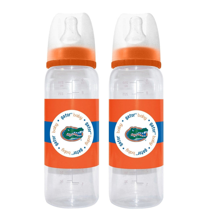 Florida Gators Baby Bottles 9oz 2-Pack BPA-Free Dishwasher Safe Team Colors Image 1