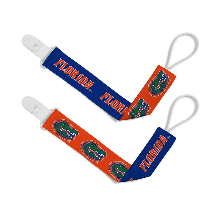 Florida Gators Pacifier Clip 2-Pack Official NCAA Baby Fanatic Team Colors Image 1