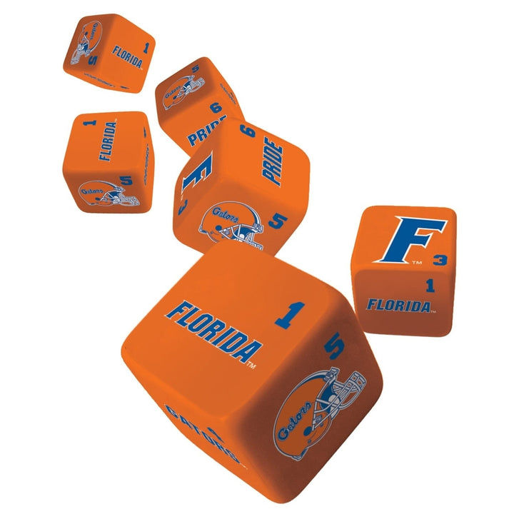 Florida Gators Dice Set 6-Piece 19mm Officially Licensed Gaming Dice Image 2