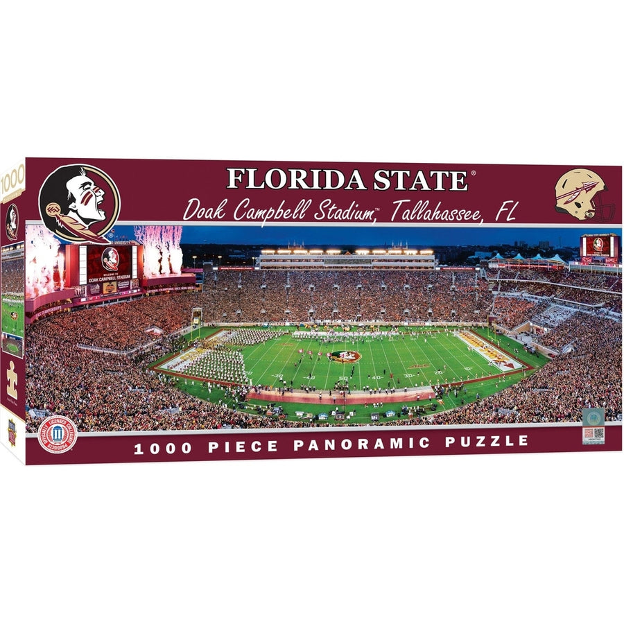 Florida State Seminoles 1000 Piece Panoramic Jigsaw Puzzle 100% Recycled Chipboard Image 1