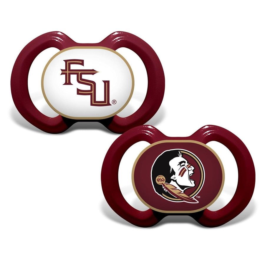 Florida State Seminoles Pacifier 2-Pack BPA-Free Silicone Infant Soothe 3M+ Image 1