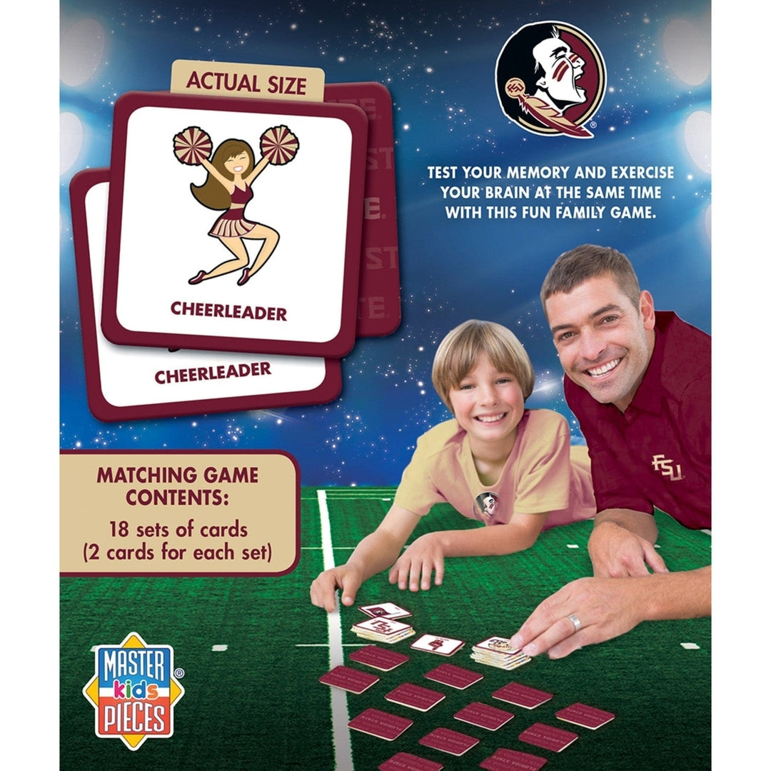 Florida State Seminoles Matching Game NCAA Family Fun Memory Card Game Image 3