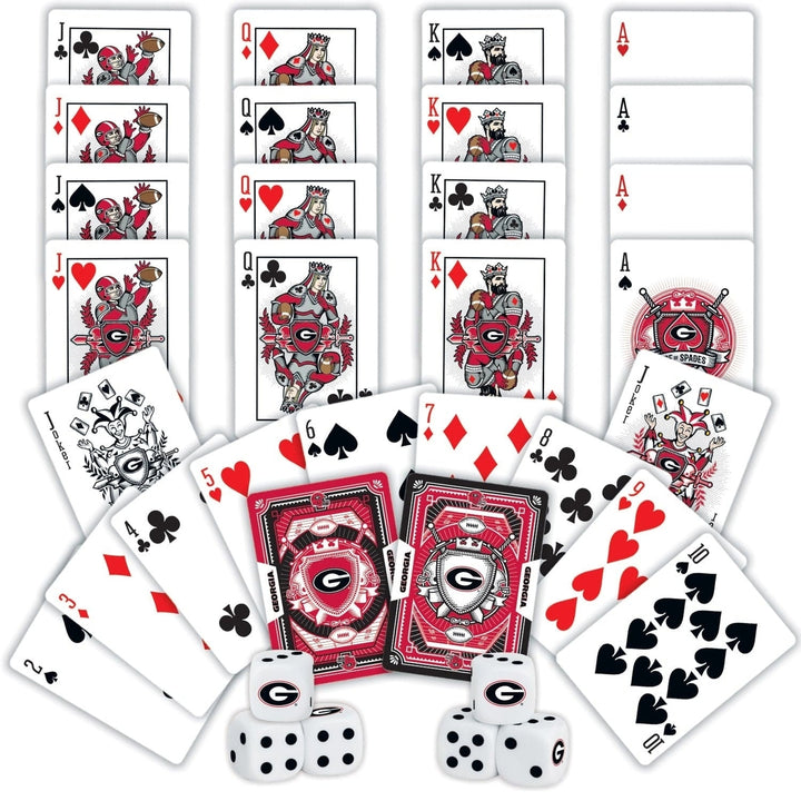 Georgia Bulldogs - 2-Pack Playing Cards and Dice Set Image 2