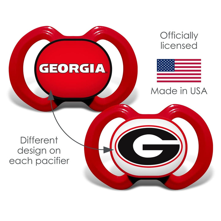 Georgia Bulldogs - Pacifier 2-Pack Image 3