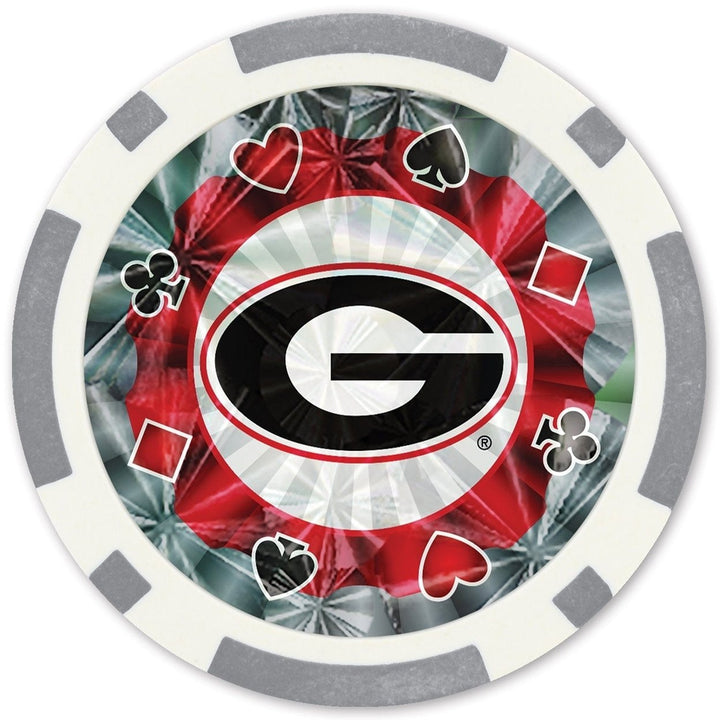 Georgia Bulldogs 20 Piece Poker Chips Image 2