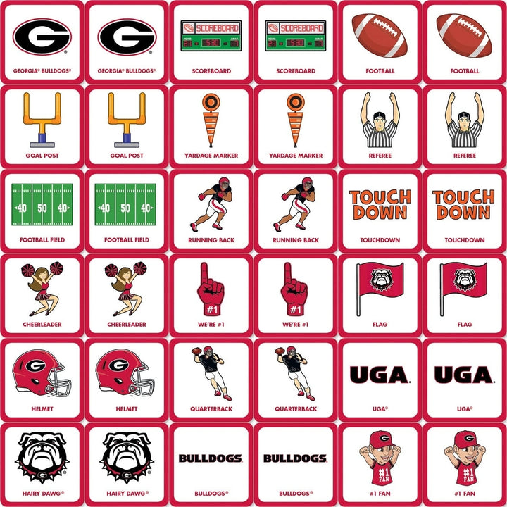 Georgia Bulldogs Matching Game Image 2