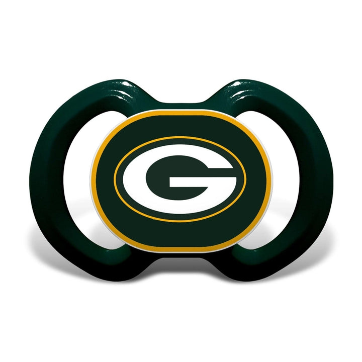 Green Bay Packers Baby Gift Set 3-Piece BPA-Free Pacifier Bottle Bib Image 2