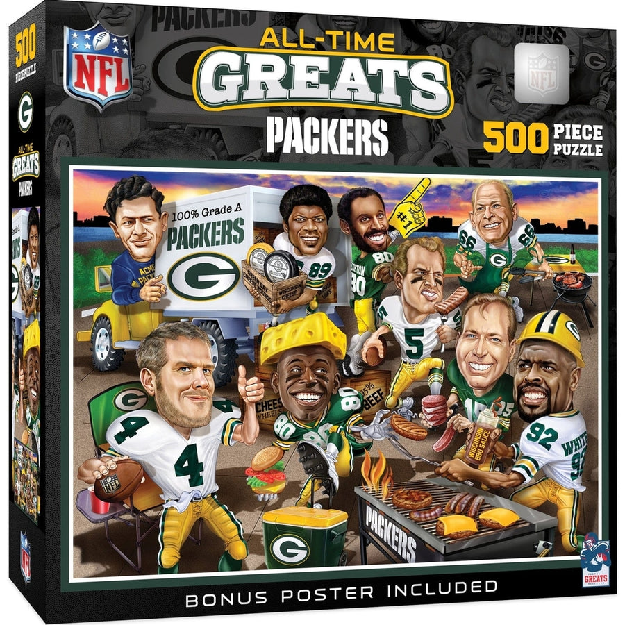 Green Bay Packers 500 Piece Jigsaw Puzzle MasterPieces Eco-Friendly NFL Image 1