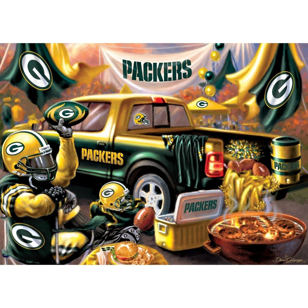 Green Bay Packers 1000 Piece Jigsaw Puzzle 19.25 x 26.75 Eco-Friendly Chipboard Image 2