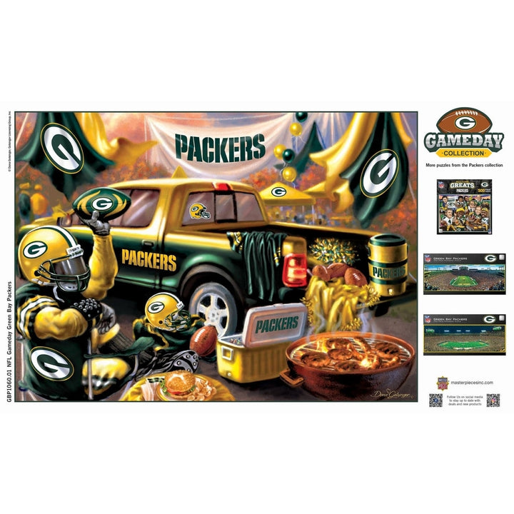 Green Bay Packers 1000 Piece Jigsaw Puzzle 19.25 x 26.75 Eco-Friendly Chipboard Image 4