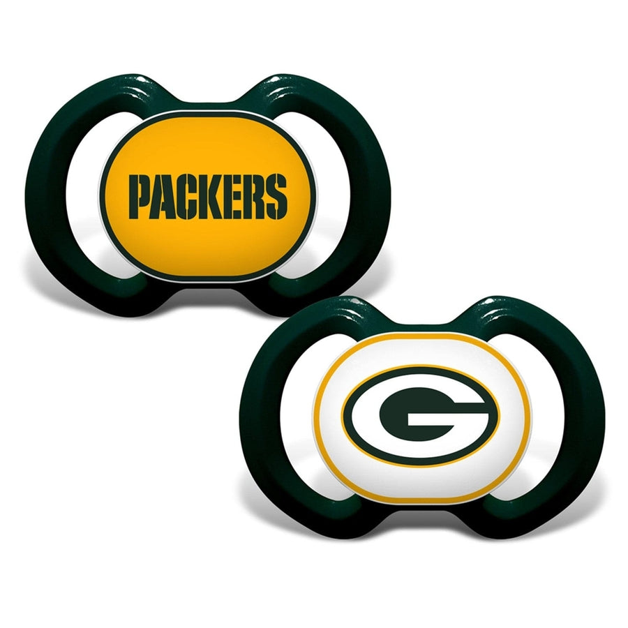 Green Bay Packers Pacifier 2-Pack Baby Soothing Orthodontic BPA-Free Image 1