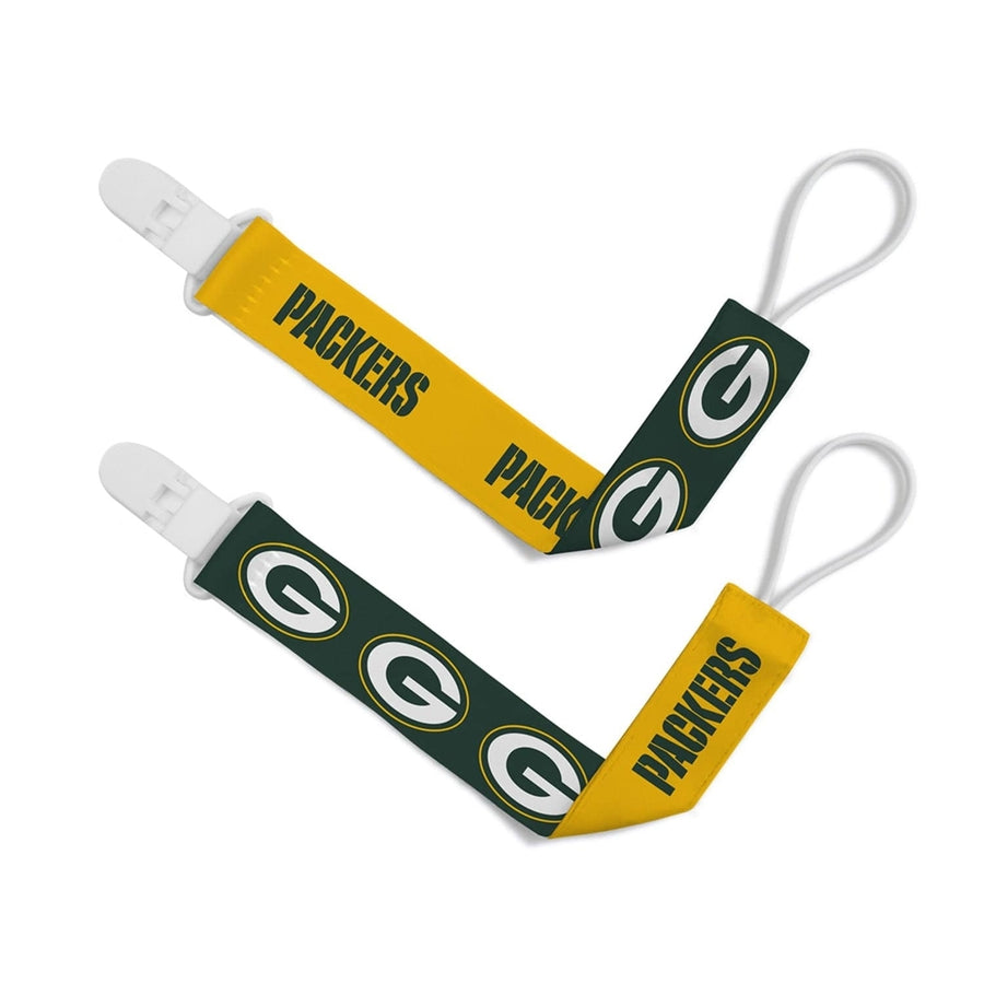 Green Bay Packers - Pacifier Clip 2-Pack Image 1