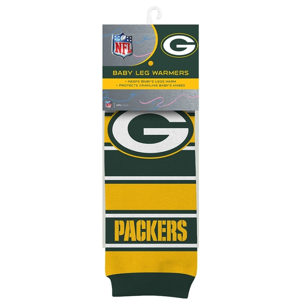 Green Bay Packers Baby Leg Warmers Cotton Spandex Unisex 9-35 lbs NFL Fans Image 2