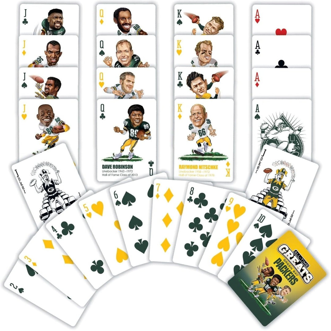 Green Bay Packers Playing Cards 54 Card Deck Officially Licensed NFL Team Image 2