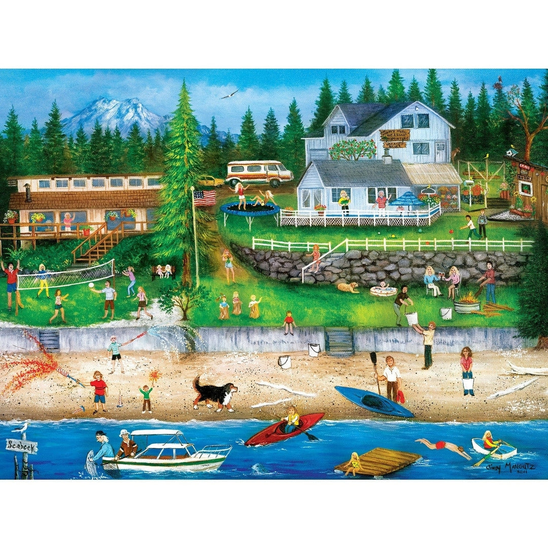 Homegrown 4th of July at Seabeck Puzzle 750 Piece 18x24 Inch Linen Finish Image 2