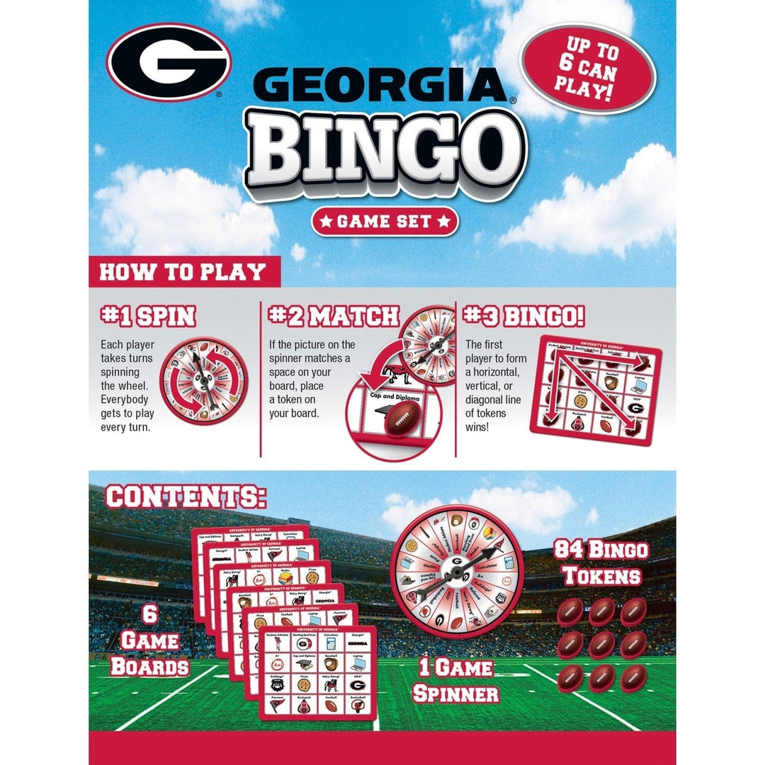 Georgia Bulldogs Bingo Game Image 3