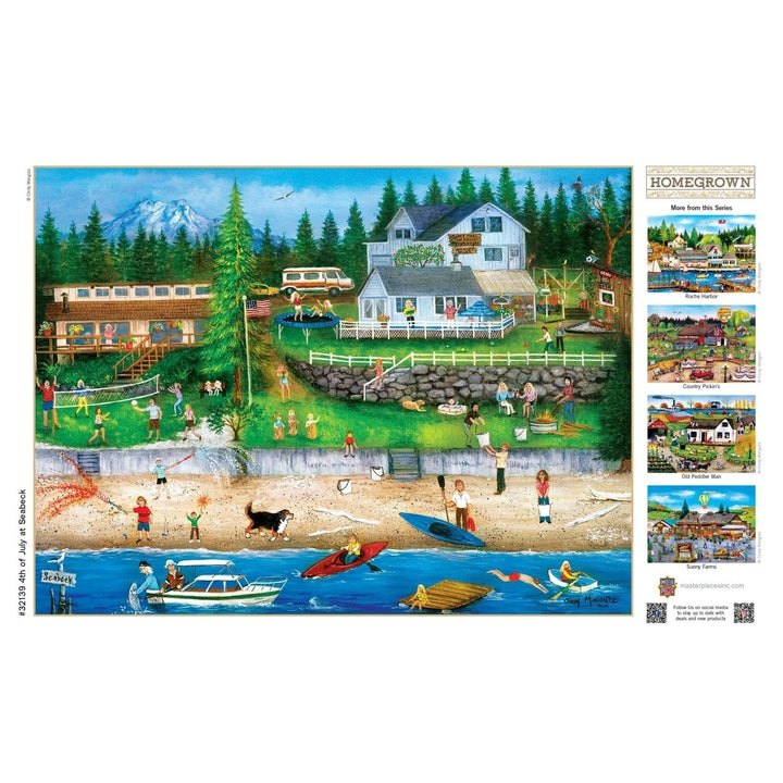 Homegrown 4th of July at Seabeck Puzzle 750 Piece 18x24 Inch Linen Finish Image 4