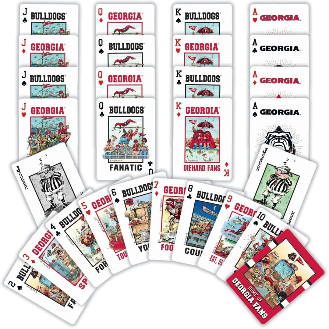 Georgia Bulldogs Fan Deck Playing Cards - 54 Card Deck Image 2