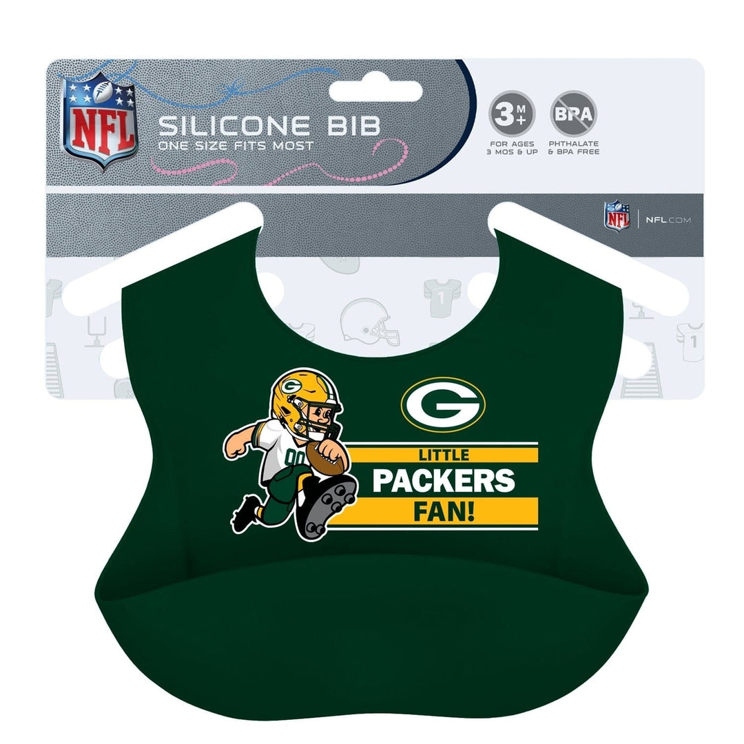 Green Bay Packers - NFL Silicone Bib Image 2