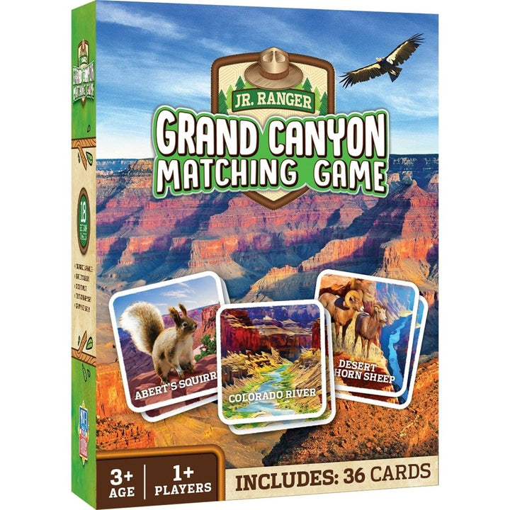 Jr Ranger Grand Canyon Adventure Matching Game Family Fun for Ages 3 Plus Image 1