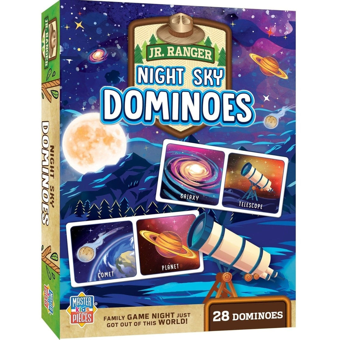 MasterPieces Jr. Ranger Night Sky Dominoes National Parks Edition 28 Pieces Game Image 1