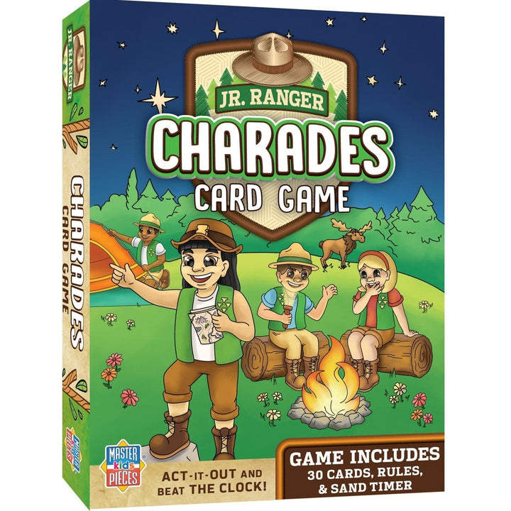 Jr. Ranger Charades Card Game by MasterPieces Family Fun Game Night Activity Image 1