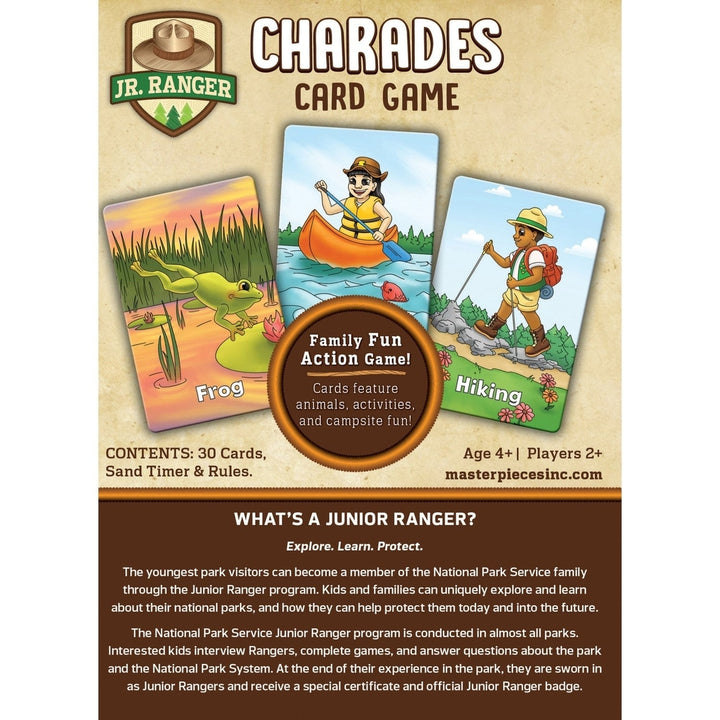 Jr. Ranger Charades Card Game by MasterPieces Family Fun Game Night Activity Image 3