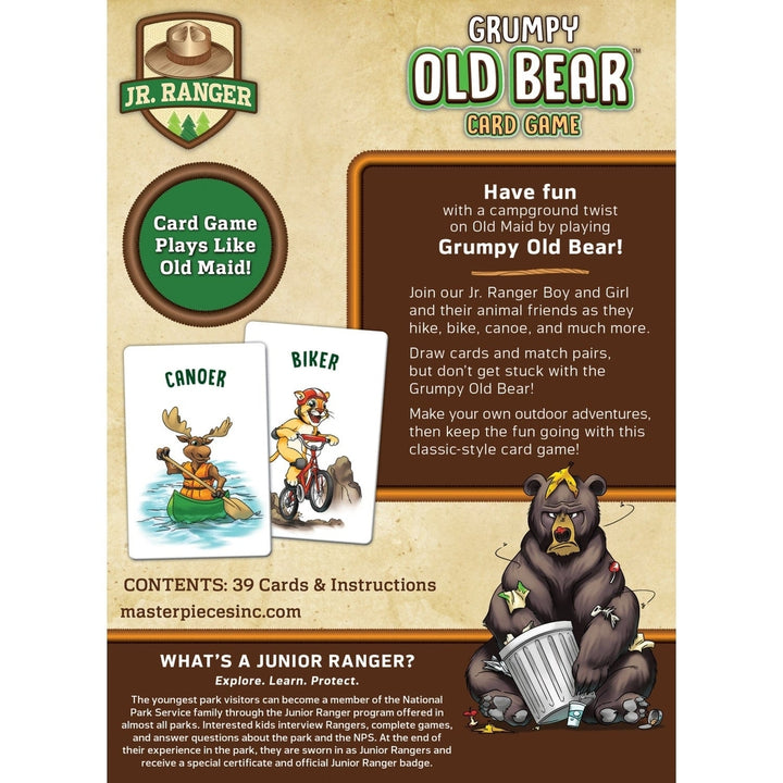 Jr. Ranger Grumpy Old Bear Card Game Family Fun Outdoor Adventure Kids Game Image 3