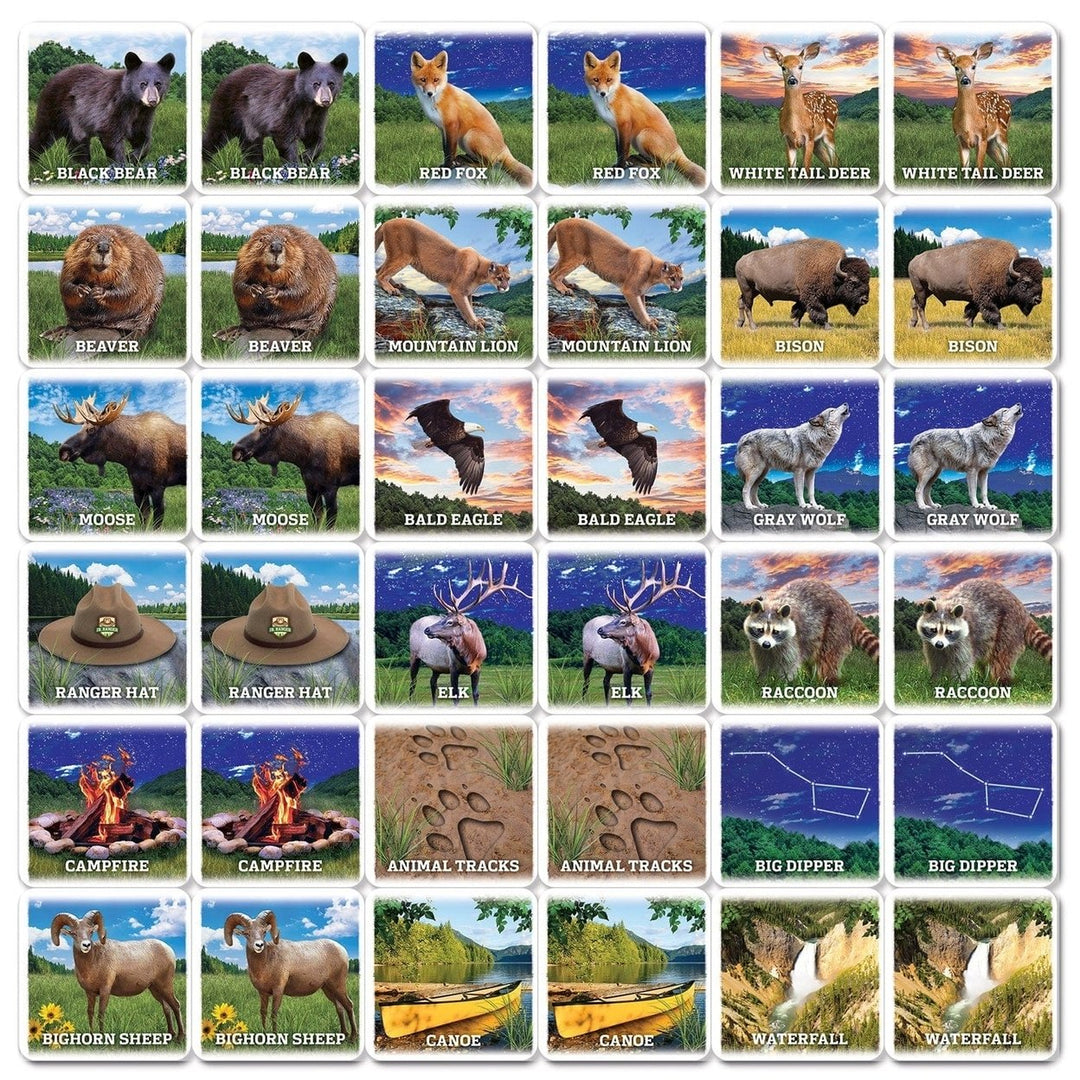 Jr. Ranger National Parks Matching Game by MasterPieces Educational Family Fun Image 2