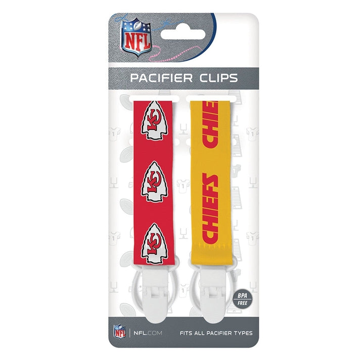 Kansas City Chiefs - Pacifier Clip 2-Pack Image 2