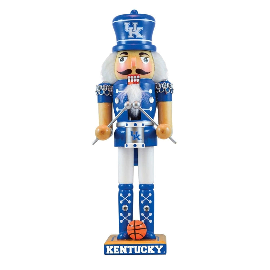 Kentucky Wildcats Collectible Nutcracker Solid Wood Basketball Team Colors Image 1