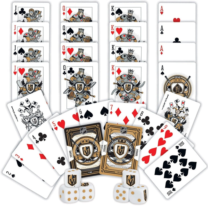 Las Vegas Golden Knights Playing Cards and Dice Set 2-Pack Casino Style Image 2