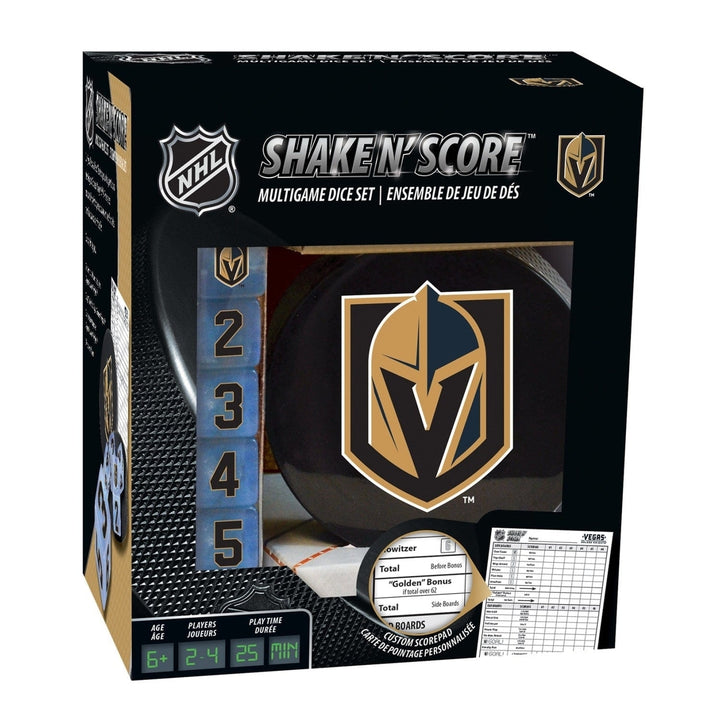 Las Vegas Golden Knights Shake n Score Dice Game Official NHL Travel Game Image 1