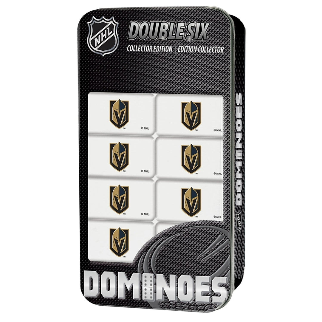 Las Vegas Golden Knights Dominoes Set Officially Licensed Sports Game 28 Pieces Image 1