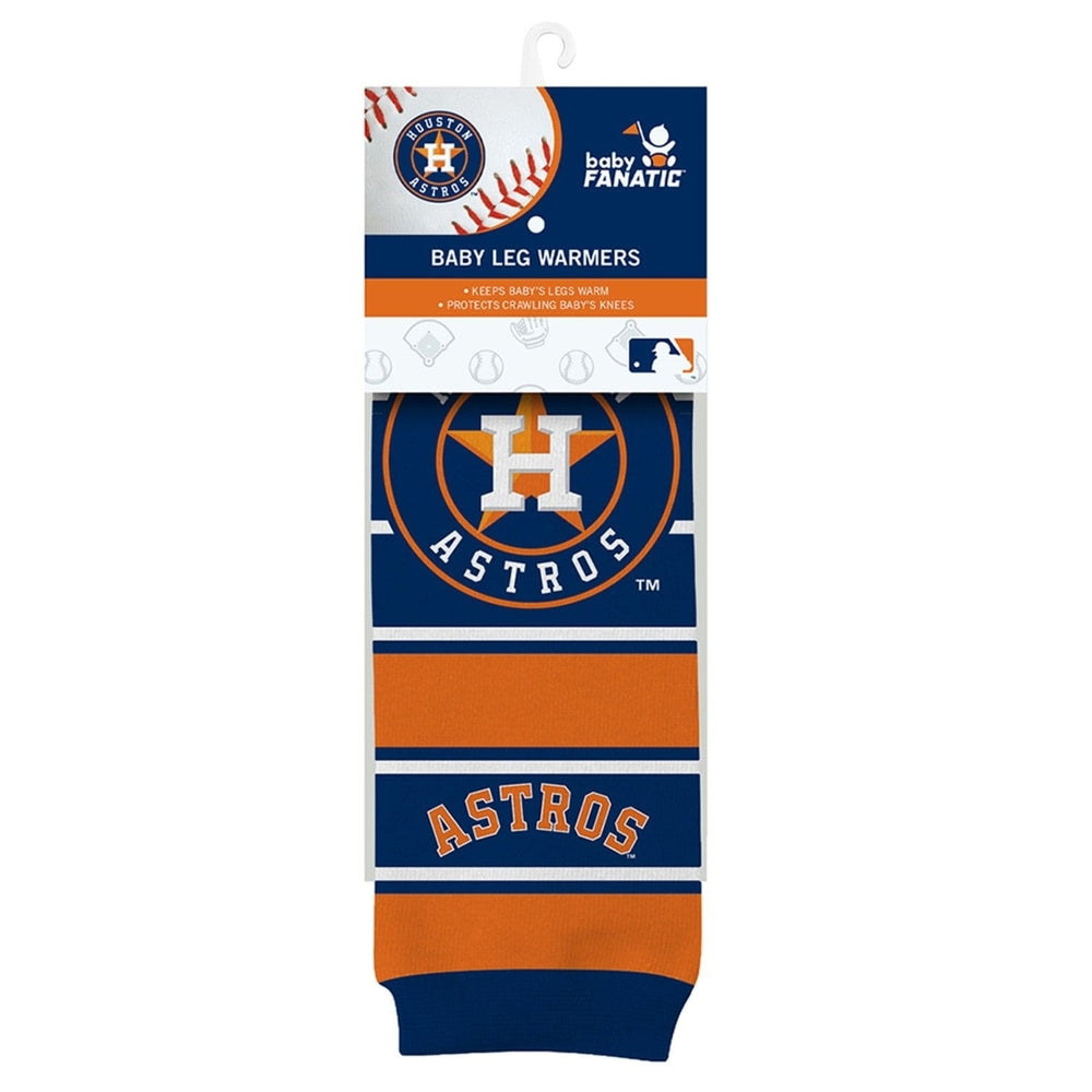 Houston Astros Baby Leg Warmers Cotton Spandex 9-35 lbs Unisex Officially Licensed Image 2