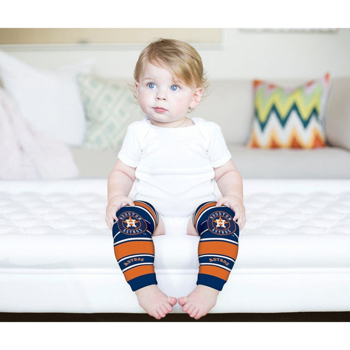 Houston Astros Baby Leg Warmers Cotton Spandex 9-35 lbs Unisex Officially Licensed Image 4