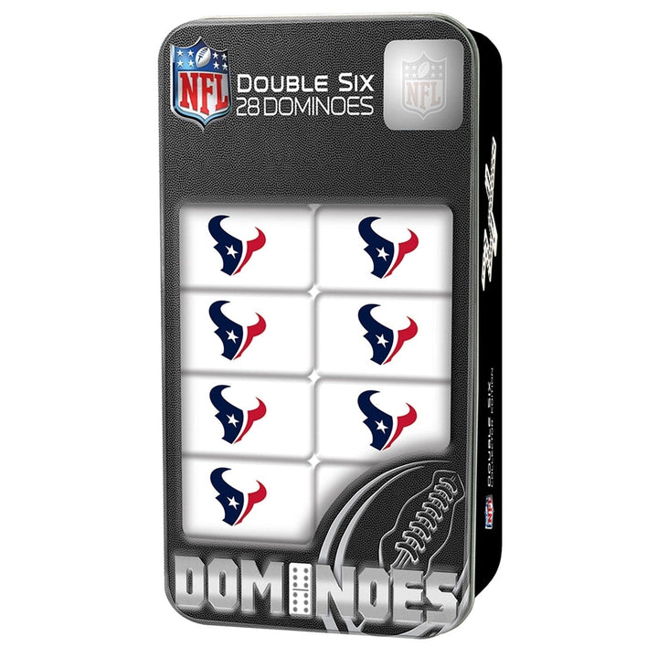 Houston Texans Official Dominoes Set 28 Resin Dominoes Collectible Tin Box Image 1