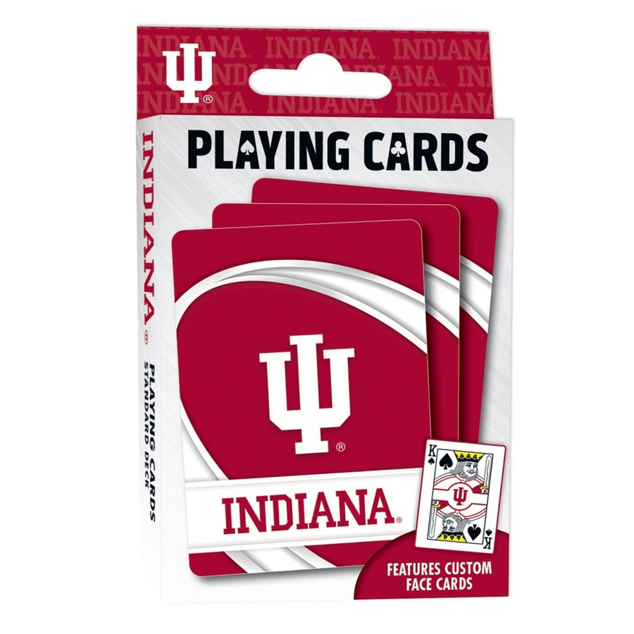 Indiana Hoosiers Playing Cards 54 Card Deck NCAA Officially Licensed Team Cards Image 1