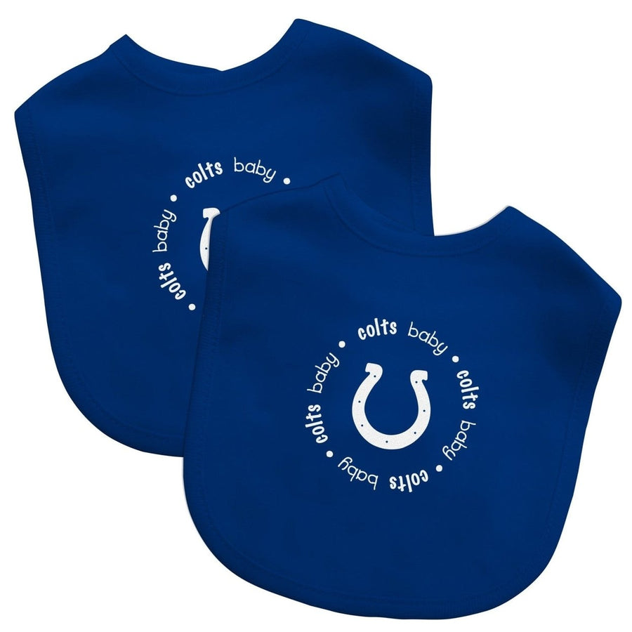 Indianapolis Colts Baby Bibs 2-Pack Cotton Infants Officially Licensed NFL Image 1