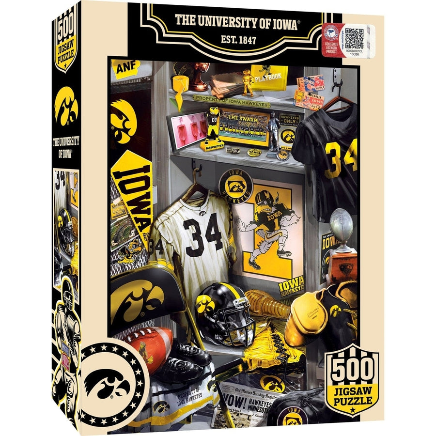 Iowa Hawkeyes 500 Piece Jigsaw Puzzle College Football Memorabilia Eco-Friendly Image 1