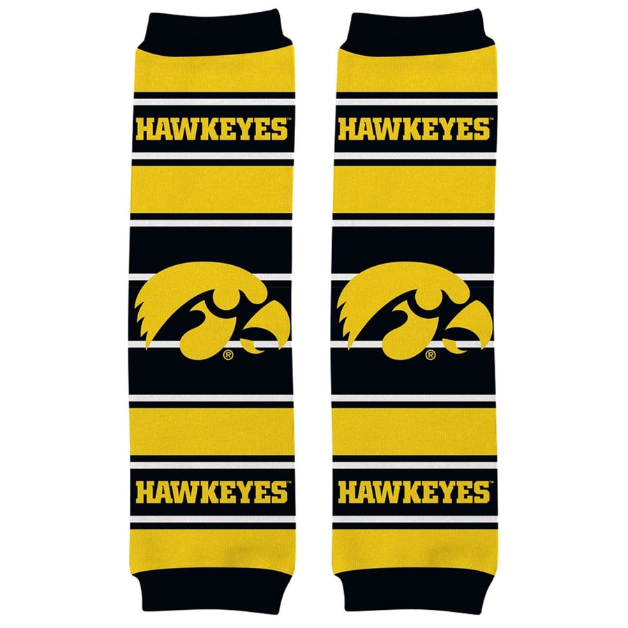 Iowa Hawkeyes Baby Leg Warmers Cotton Blend Unisex Infant Toddler 9-35 lbs Image 1