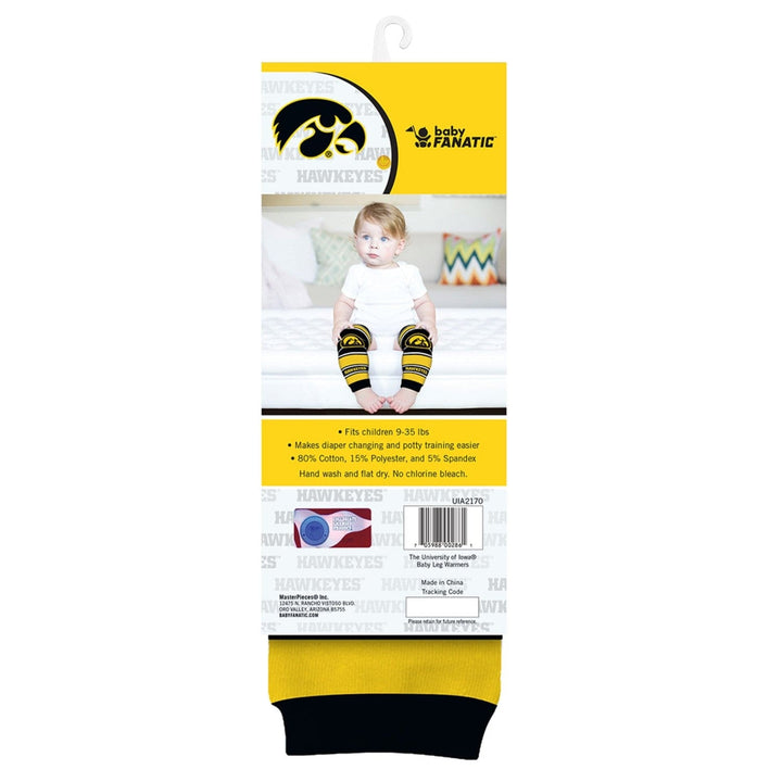 Iowa Hawkeyes Baby Leg Warmers Cotton Blend Unisex Infant Toddler 9-35 lbs Image 3