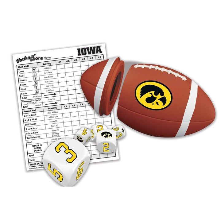 Iowa Hawkeyes Shake n Score Dice Game Officially Licensed NCAA Travel Game Image 2