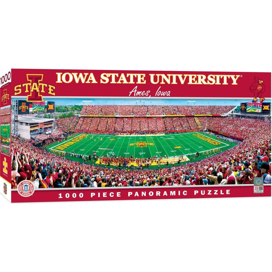 Iowa State Cyclones 1000 Piece Panoramic Jigsaw Puzzle Recycled Chipboard Image 1