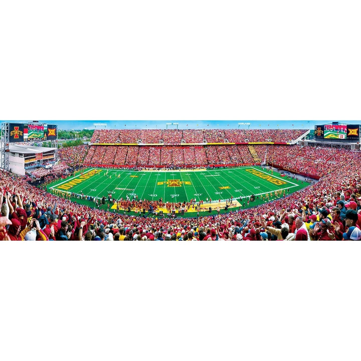 Iowa State Cyclones 1000 Piece Panoramic Jigsaw Puzzle Recycled Chipboard Image 2