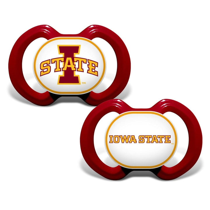 Iowa State Cyclones Pacifier 2-Pack BPA-Free Orthodontic Silicone Infant Care Image 1