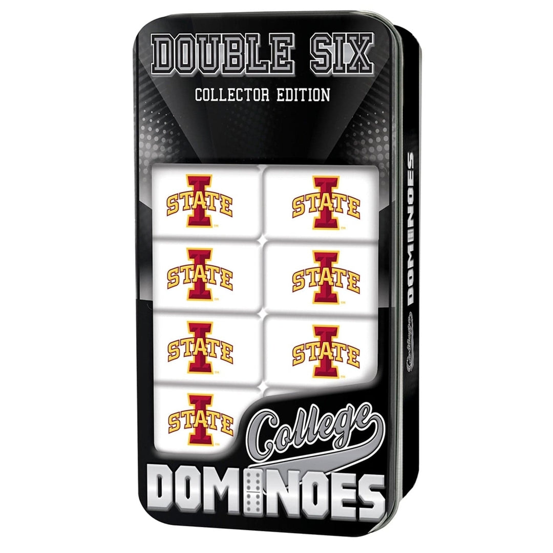 Iowa State Cyclones Dominoes Set NCAA Officially Licensed Resin Collectible Tin Image 1