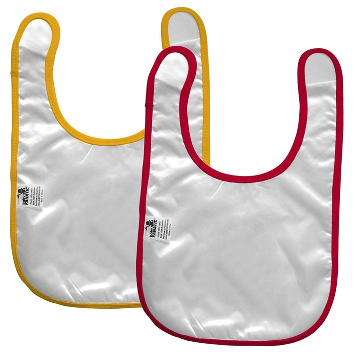 Iowa State Cyclones Baby Bibs 2-Pack Cotton Embroidered Team Logo Unisex Image 2